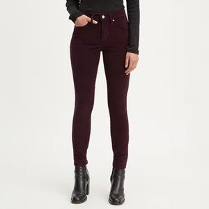 Levi’s 311 Shaping Skinny Corduroy - Soft Malbec - Maroon Size 32